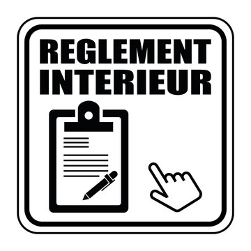 Pictogramme réglement intérieur